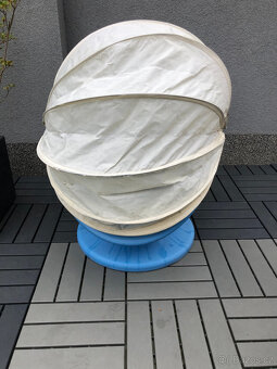 IKEA PS LÖMSK dětské otočné křeslo se shrnovací stříškou - 4