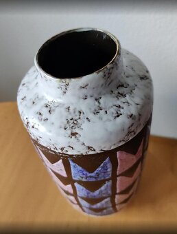 Retro keram. glazovaná váza a lá Brusel z NDR - 4
