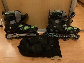Pánské kolečkové brusle Rollerblade vel. 47 + chrániče - 4