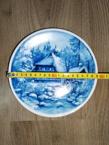 Porcelánové dekorativní talíře ZIMA - 4