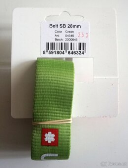 Nový zelený pásek na kalhoty zn.Ocun Belt SB 28 mm - 4