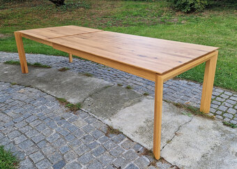 Stůl DUBOVÝ masiv rozkládací jídelní 100x180 +100cm NOVÝ - 4