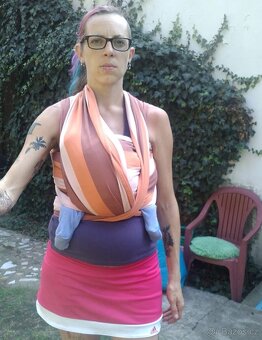 Nosici šátek šanami + zateplovací kapsa - 4