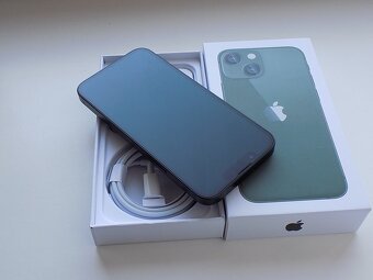 APPLE iPhone 13 mini 128GB Green - ZÁRUKA - TOP STAV - 4