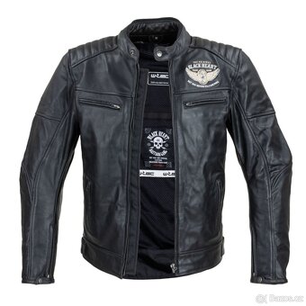 Kožená motobunda W-TEC Black Heart Wings Leather Jacket XL - 4