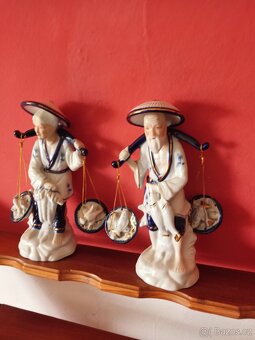 Párové sošky porcelánové - 4