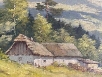 Obraz Jan Rolek Trávníček, Šumava, olej plátno 88x118 - 4