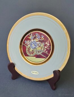 Sada krásných dekorativních talířů "Chokin ART" s 24k zlat - 4