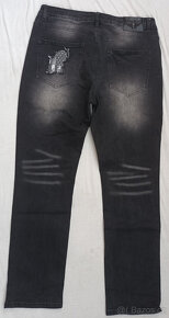 ROCK REBEL pánské džíny v. XL  Nové,ZA POLOVINU CENY  - 4
