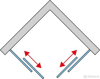 Sprchový kout rohový 90x90cm - 4