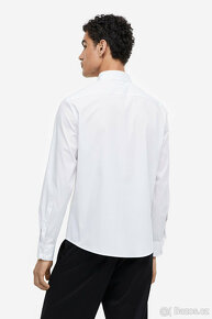Bílá nová pánská společenská košile H&M vel.XXL - 4