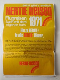 Velky reklamní plakát německé cestovky pro rok 1971 - 4