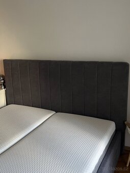 Postel HASLEV 160x200 cm s úlož.prostorem - 4