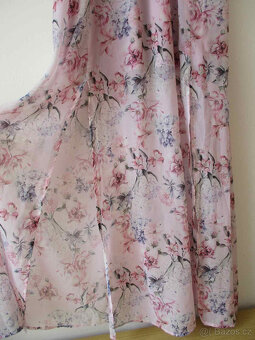 Dámské dlouhé šaty šifonové květované Mohito S 36 - 4