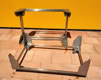 Transportní vozík -  nerezový rám + kolečka - 4