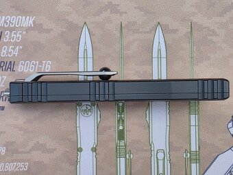 Microtech Ultratech ZBP Black Handle Tanto - 4