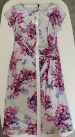 NOVÉ květované růžovo fialové šaty Dorothy Perkins vel. 42 - 4