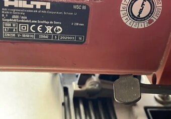 HILTI WSC 85 ponorná okružní pila - 4