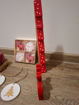 Vánoční ozdoby, dekorace, stromeček,sob,svíčky, adventní - 4