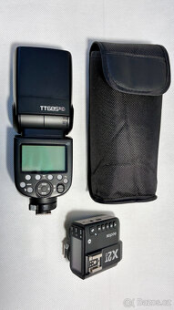 Sada systémový blesk Godox TT685II-C pro Canon + Vysílač God - 4