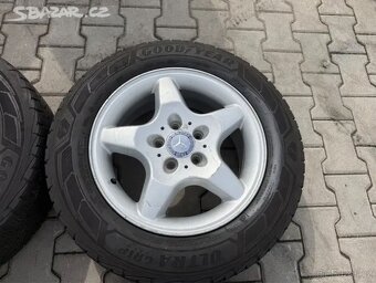 4x al kola 5x112 16 + pneu zimní 205/65 R16C - 4