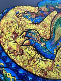 UNIDRAGON dřevěné puzzle - Drak, velikost KS (330) - 4