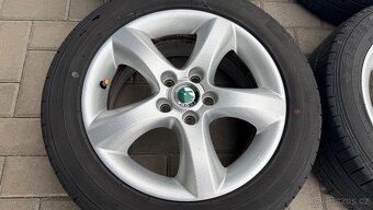 Orig. Al kola Škoda 15" rozteč 5x100 - 4