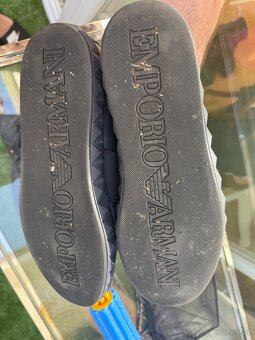 Giorgio Armani pánské mokasíny - unikát modrá kůže vel. 44 - 4