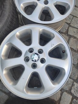Prodám orig alu 16 škoda Octavia 1 5x100 ET 42 5ks - 4