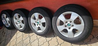 Originál alu ŠKODA O2 5x112 195/65 R15 - 7mm - 4