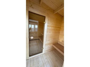 Venkovní finská sauna Hilden M 2x4m, 2 místnosti - 4