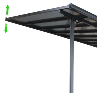 Hliníková Pergola -ROJAPLAST BRUCE J 6,18 x 3,05 x 240/285 - 4