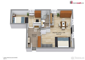 Prodej apartmánu 2+kk ve Pstruží přímo u lanovky skiareálu P - 4