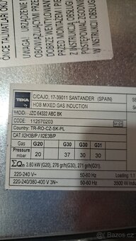 Kombinovaná plynová  a indukční varná deska - 4