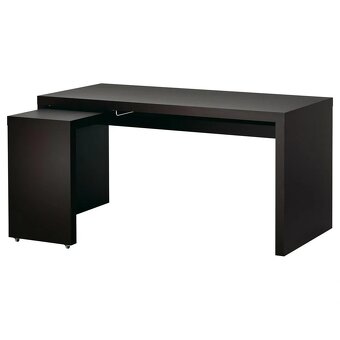 Psací stůl IKEA Malm černý - 4