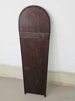 Zrcadlo v dřevěném rámu, 30 cm x 110 cm - 4