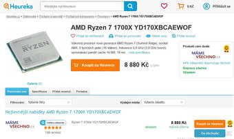 MSI X370 GAMING PRO CARBON+AMD RYZEN 7-1700X BLACK EDITION - 4