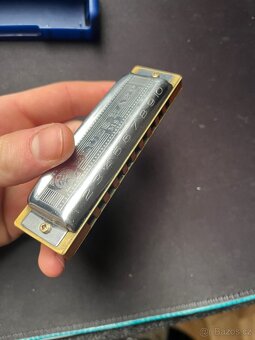 Harmoniky Hohner modrá A, červená C - 4