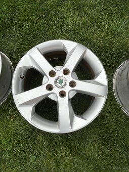 Prodám ALU disky Škoda 6,5Jx16H2 ET50 - 4