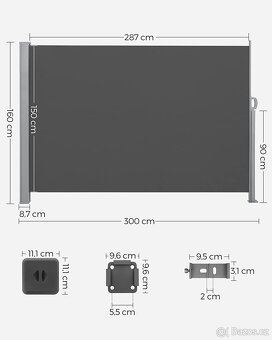 Boční markýza 2 - 160x300cm - 4