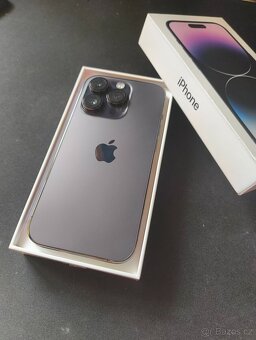 iPhone 14 Pro 128 GB Deep Purple - záruka 6/2026 - top stav - 4