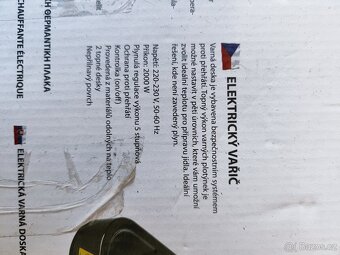 Krátce používaný elektrický dvouplotýnkový vařič sporák - 4