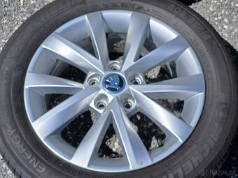 Pěkná kompletní orig alu Škoda Octavia 3, 205/55/16 - 4