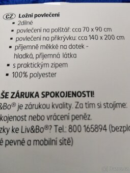 Ložní povlečení 2 dílné -70x90, 140x200cm - 4