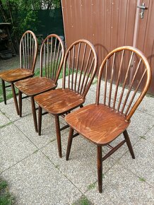 Krásné starožitné židle Tatra pevné_cena za kus - 4