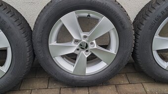 Prodám original zimní aludisky škoda fabia 5x100 R15 - 4