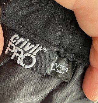 Dětské oteplováky černé a modré, vel.98/104 - 4