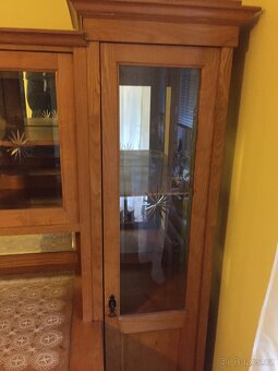 Dřevěný starožitný sekretář - 4