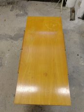 Retro konferenční masivní dubový stůl - 4