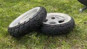 Kola na skutr s pneu, brzdovym kotoučem, komplet - 4